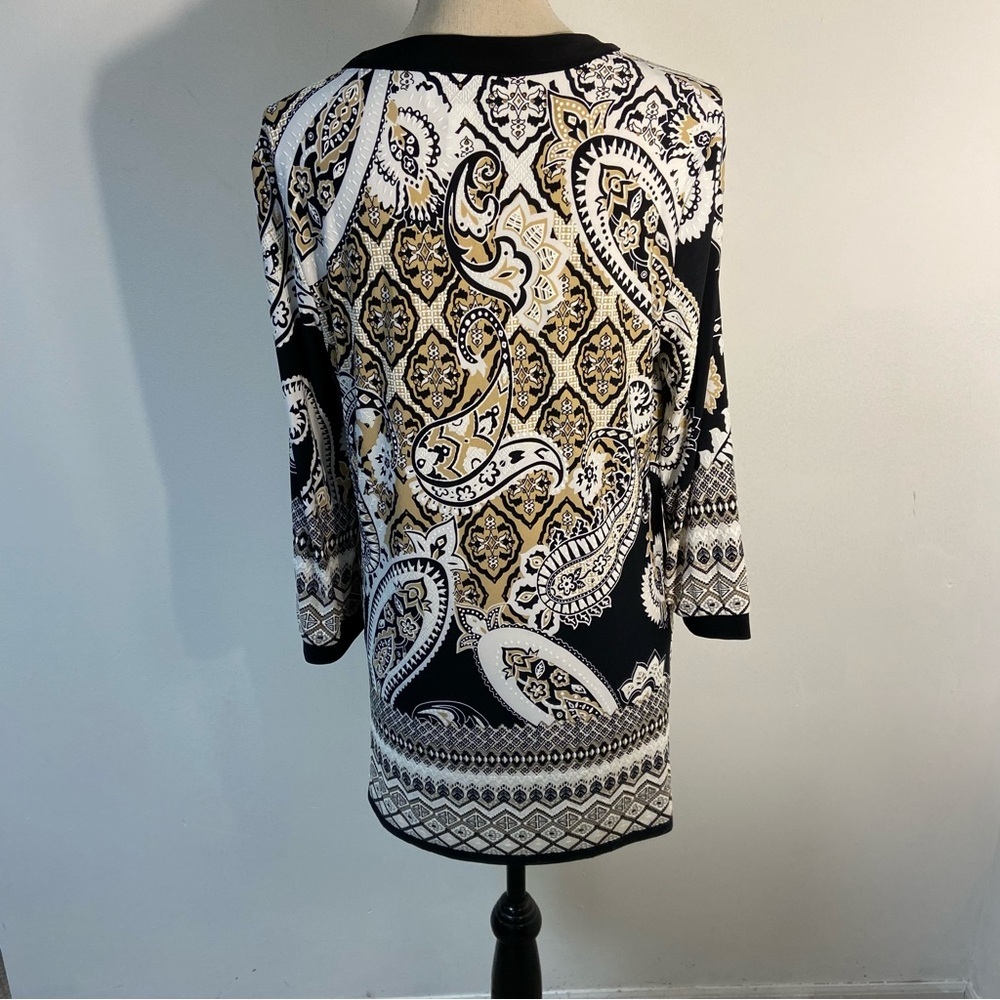 Joseph Ribkoff Women’s Tunic Top Polyester Blend Size 10 Designer Classic New - Picture 6 of 12